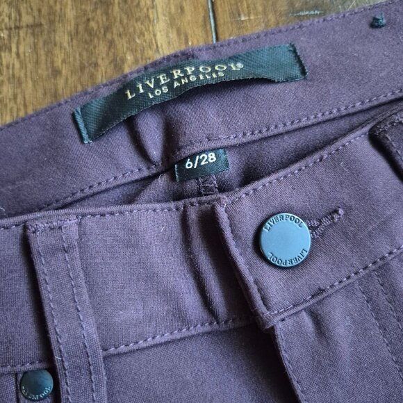 Liverpool Aubergine Skinny Jeans Womens Size 6/28 - Picture 4 of 4